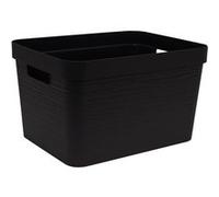 Grand Bac de rangement moderne 30 litres EDA - Noir