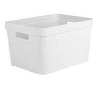 Bac de rangement moderne 18 litres EDA - Blanc