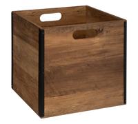 JJA Boîte Cube en Bois de Style Industriel