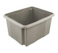 Bac de rangement en plastique 24 litres - Gris Clair