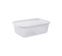Boîte de rangement empilable avec couvercle, 1 pièce, taille disponible, stockage d'épicerie, résistance à la température, scellage des aliments, micro-ondes(B)