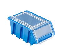 Boîte de rangement empilable avec couvercle - 120 x 195 x 9 cm - Bleu - Boîtes empilables en plastique, bacs a bec, boites de rangement, boites au garage, containers de stockage