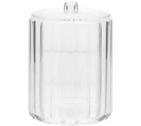 Boîte de Rangement en Acrylique pour Cotons-tiges Usage Domestique | Distributeur Polyvalent, Ouverture Facile, pour Coton et Cure-dents, Format de Bureau, Transparent