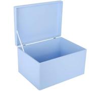 Boîte de Rangement en Bois Bleue Creative Deco XXL | 40 x 30 x 24 cm | avec Couvercle