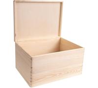 Boite de Rangement en Bois - Creative Deco - 40x30x24cm - Non Poncé - Naturel - Mixte