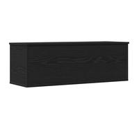 vidaXL Boîte de rangement en bois d'ingénierie Organisateur Maison 102x35x35 cm Chêne Noir