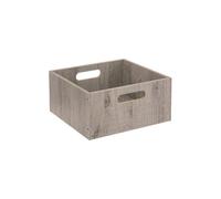 Five - Boîte de Rangement 31 x 31 x 15 cm Bois Couleur Gris
