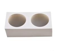 Boîte de rangement en carton à 12 emplacements pour pièces de monnaie de collection - Boîtes carrées pliables de 100 x 50 mm avec papier de qualité d'archivage de 0,58 mm d'épaisseur (40 mm)
