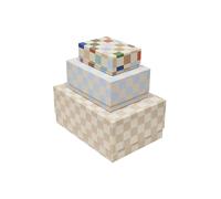 Boîte de rangement en carton OYOY Living Design Multicolore 31x22x14 cm