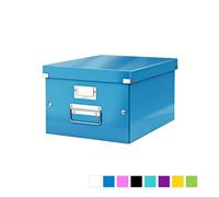 Boîte de rangement en carton Taille Moyenne A4+ - Bleu