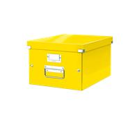 Boîte de rangement en carton Taille Moyenne A4+ - Jaune
