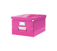 Boîte de rangement en carton Taille Moyenne A4+ - Rose