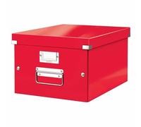 Boîte de rangement en carton Taille Moyenne A4+ - Rouge