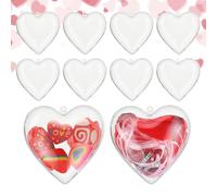 Boîte de rangement en forme de cœur - Boîte cadeau en carton de 6 cm, boîte de décoration pour la Saint-Valentin, petit porte-souvenirs, récipient à articles de fête, organisateur en carton en forme