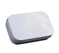 Boîte de rangement en métal avec charnière à rabat pour désodorisants de bouche et écouteurs, bijoux, conteneur compact de poche