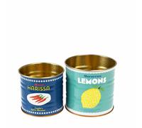 Rex London Lot de 2 boîtes de conservation Citrons et Harissa - Cuisine