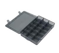 Boîte de Rangement en Plastique à 18 Grilles avec Séparateurs, Boîte de Rangement à Compartiments avec Séparateur Amovible, Boîte de Rangement Transparente pour écrous (L)
