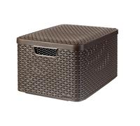 Curver Boîte de rangement STYLE L avec couvercle 44,5 x 33 x 24,8 cm marron