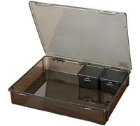 Boîte de rangement en plastique avec couvercle transparent pour identifier visuellement les vis, clous et fixations (A)