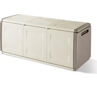 Boîte de rangement en plastique Linea Cube 3 pièces - beige