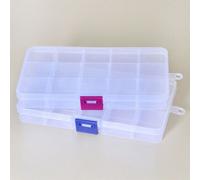 Boîte De Rangement En Plastique Multifonction 8/15 Cases, Organisateur De Maquillage, Conteneur De Pilules, Boîtes À Bijoux Détachables, Boîte De Rangement De Bureau