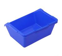 Boîte de rangement en plastique PE moulé par injection pour le tri des composants d'atelier, le rangement des outils et l'organisation des vis, boîte à outils pratique et pièces (petite taille, bleu)