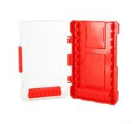 Boîte de rangement en plastique pour outils à tige hexagonale, étui de rangement pour embouts de tournevis à 10 emplacements, support portable pour accessoires de robinet avec libération de pression