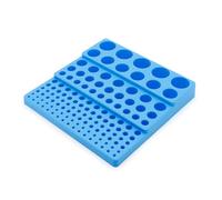 Boîte de rangement en plastique pour perceuse - 131 trous - Pour fraises de 4 à 32 mm