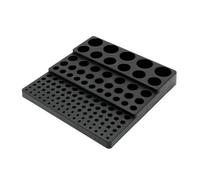 Boîte de rangement en plastique pour perceuse - 131 trous - Pour fraises de 4 à 32 mm