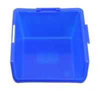Boîte de rangement en plastique pour pièces d'atelier - Récipient de tri des vis avec matériau PE résistant à la chaleur pour l'organisation des outils - Bleu - Grande taille - Bleu