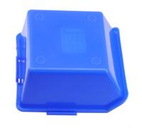Boîte de rangement en plastique pour pièces d'atelier - Tri des vis - Boîte de rangement en polyéthylène - Résistance à la chaleur jusqu'à 80 degrés - Bleu - Grande taille (moyen-bleu)