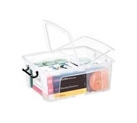 Boîte de rangement en plastique Strata - 24 litres - Lot de 5 - Incolore -