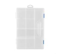 Boîte de rangement en plastique transparent 6 à 10 intercalaires pour