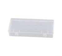 Boîte de rangement en plastique transparent avec serrure, organiseur de cosmétiques et bijoux pour voyage, maquillage, perles, bagues, pilules et papeterie, petit récipient transparent
