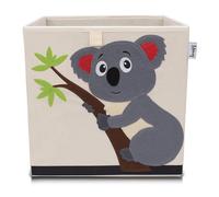 Boîte de rangement en tissu pour enfant ""koala"" sur fond clair, compatible Ikea Kallax Lifeney