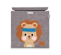Boîte de rangement en tissu pour enfant ""lion"" avec couvercle, compatible Ikea Kallax Lifeney