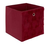 Panier de rangement Fraci 30x30cm Rouge Motifs Cerises - Atmosphera Créateur d'intérieur