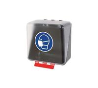 Boîte de rangement EPI - Protections Respiratoires - Plastique ABS Midi Transparent
