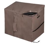 Boîte de rangement étanche pour déchets - Boîte de rangement pour le jardin - Housse de protection - Toit rabattable - Tissu Oxford 420D - Design pratique avec fermeture éclair - Boîte de rangement po