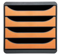 Boîte de rangement Exacompta 310788D Premium, avec 4 tiroirs, pour documents au format DIN A4+. Bela