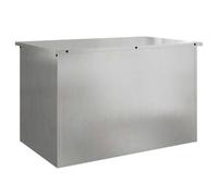 Boîte de rangement extérieure en acier - vidaXL - Argent - 80x50,5x50 cm - Résistant aux intempéries - Lift à gaz