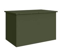 Boîte de rangement extérieure en acier - vidaXL - Vert olive - 80x50,5x50 cm - Résistant aux intempéries - Lift à gaz