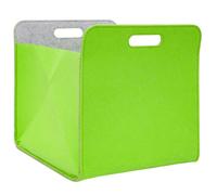Boîte de Rangement Feutre 33x33x38 cm Kallax Panier Feutrine Étagère Ikea Vert