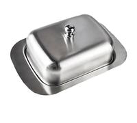 Boîte de rangement for beurre, beurrier avec couvercle, récipient for pain et , assiette à biscuits fromages Pour Cuisine(Stainless steel lid)