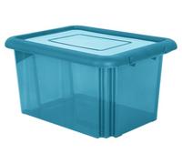 Boite de rangement Funny box 55 l bleu canard acidulé