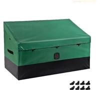 Boîte de rangement Happyment - Boîte de stockage de jardin - Résistante aux intempéries et à l'eau - 550L - Vert