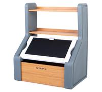 Boîte de rangement Harmony pour jouets et ardoise | Grande boîte de rangement, étagère et coffre pour chambres d'enfants | Rangement pour jouets, organisateur | Aspect bois, stable, à partir de 2 ans.