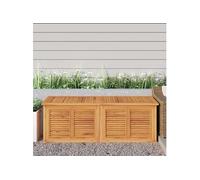 vidaXL Boîte de rangement jardin et sac 150x50x55 cm bois massif teck, boîte de rangement extérieure, boîte de couverture, 363272