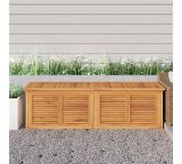 vidaXL Coffre de jardin avec sac 175x50x55 cm en bois massif de teck