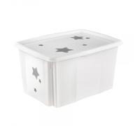 keeeper Boîte de rangement Stars Karolina 45 L – Pour enfants, empilable, pivotante, avec couvercle